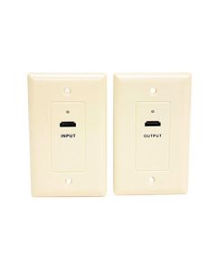 Steren 526-119IV HDMI Over Cat5e Wall Plate Ivory 1080p 1.3 HDTV Face Plate Pair 1 HDMI Input Plate and 1 HDMI Output Plate Signal Transfered Via CAT-5e Cable, High Definition Interface HDTV Applications, Part # 526119-IV
