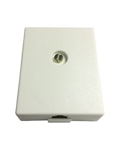 Surface Mount Wall Jack Phone Block White Leviton C0255-W Phone Line Junction Block 10 Pack Modular Telephone 4 Wire Conductor J-Box Line Plug Jack Cover, Part # C0255W