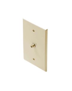 F-81 Wall Plate Ivory Leviton C5256-I 5 Pack Coax Cable TV Antenna Video F Type 75 Ohm Outlet Plug Connector Flush Mount Cover, Contractor Pack, Part # C5256I