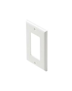 Leviton 80401NW Deocrator Wall Plate White 1 Gang