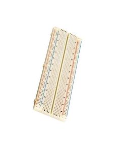 Steren 509-010 Solderless Breadboard TP 840 Tie Point Protoboard 19-29 AWG Electronic Projects Test Reusable Prototyping ABS Polymer, Part # 509010