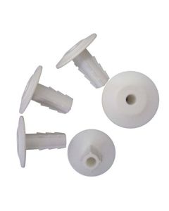 Steren 200-986WH RG6 Coaxial Feed Through Wall Bushing White Cable 7/16" Plug 10 Pack Lot Feed Thru Wall Bushing, Audio Video Speaker Data Wire Protector, Part # 200986-WH