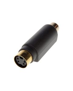 Steren 251-151 S-Video Female to RCA Female Adapter Jack Bidirectional Composite Video Gold Plate RCA F to S-Video F Coupler Stereo Cable Connector Audio Video Tool Less Hook-Up Component Connector, Part # 251151