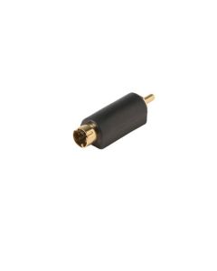 Steren 251-154 S-Video SVHS Male to RCA Male Adapter Converter Gold Plated Contacts 1 Pack Stereo Cable Connector Audio Video Tool Less Hook-Up Component Connector, Part # 251154