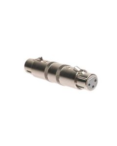 Steren 251-310 XLR 3C Female to Female Adapter Plug Gender Changer Jack Microphone Coupler 3-Pin Audio XLR Jack to XLR Jack Micro-Phone XLR Jack Microphone Extension Connector, Part # 251310