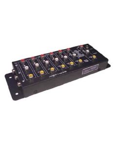 Eagle AV700 1 x 7 Composite A/V Distribution Amplifier Stereo 1 Input 7 Output CableTronix HDTV Signal Source Left Right Baseband Audio Video 1x7 Output with Power Supply, 1 Input / 7 Output, Part # AV-700