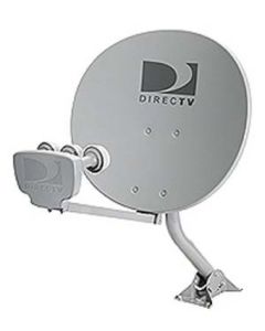 DIRECTV 1820 Triple LNB Multi-Satellite Dish 18 In x 20 In OD1820 1820 Oval Elliptical Calamp Phase 3 DSS DBS Digital Signal with Integrated Multiswitch and Feed Mount Assembly, 101-110-119