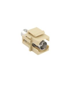 Eagle BNC Insert Keystone Jack Female to Female Plug Modular Connector Almond Steren 310-410AL QuickPort Audio Video Snap-In, Wall Plate Snap-In Data Junction Component Connection