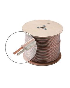 Steren 255-314CL 50' FT 14 AWG GA Speaker Cable Wire 2 Conductor Copper Polarized Bulk High Performance Sound Quality Oxygen Free Audio Speaker Cable Stranded Flexible, Part # 255314CL