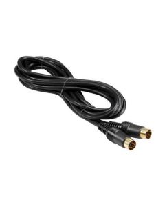 Summit 12 Ft S-Video Cable Male to Male Gold 4 Pin Mini Din VHS Super VHS Cable Signal TV / VCR / DVD / Satellite Receiver Component Hook-Up Extension Connector