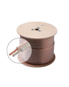 Eagle 18 AWG GA Speaker Cable Wire 2 Conductor Copper Polarized Bulk High Performance Sound Quality Oxygen Free Audio Speaker Cable Stranded Flexible, Sold By The Foot