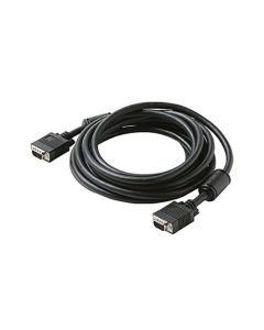 Eagle 75' FT VGA Cable Monitor HD15 Male Each End 15 Pin With Ferrite Black SVGA Projector Cable Monitor Cable 0.7 Inch 15 Pin with Ferrite VGA to VGA Data Transfer Interconnect