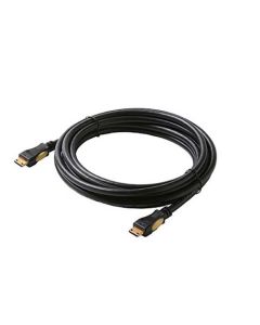 Eagle 6' FT HDMI Cable Type C Male to Type C 1.3A Mini 19 Pin Gold Video High Speed 1.3 1080P Category 2 Black Digital HDTV Gold Series Certified Approved Multi-Media Interface Interconnect with Gold Connectors