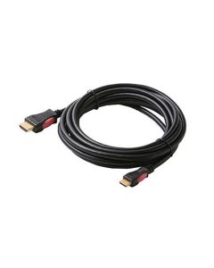 Eagle 3' FT HDMI Cable Type A Male to Type C Mini Male A/C 19 Pin Gold Video High Speed 1.3 1080P Category 2 Black Digital HDTV Gold Series Certified Approved Multi-Media Interface Interconnect with Gold Connectors