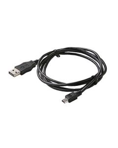 Steren 506-516BK 6' FT USB A to USB Mini B Cable 2.0 USB A to Mini B USB 2.0 Nickel Male to Male Backwards Compatible with USB 1.1, Flexible Black PVC Jacket, UL Listed, Part # 506516-BK