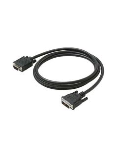 Steren 516-710BK 10' FT DVI to VGA Cable HD-15 Male SVGA Analog Digital HD15M Adapter Cable 15 24K Gold Plated Contacts Premium Resolution PVC Jacket, Part # 516710-BK