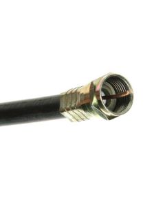 Eagle 15' FT RG6 Coaxial Cable with Gold F Connector Installed Each End RG-6 F to F Audio Video Signal 75 Ohm Component Shielded Connector HDTV Jumper