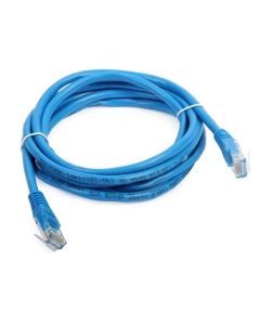 Eagle 5 FT CAT5e Patch Cord Blue Cable UTP RJ45 350 MHz Ethernet Network 24 AWG Copper Stranded Male to Male RJ-45 Enhanced Category 5e High Speed Data Computer Gaming Jumper