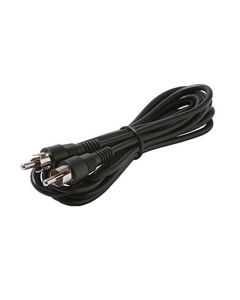 Steren 255-110 6' FT RCA  Male to Male Cable Shielded Audio Patch Cord 2.8mm OD PVC Jacket 26 AWG Stranded Copper Center Conductor with Molded Nickel Plated Push-On Plug Connectors