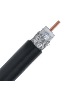 Eagle RG11 Coaxial Cable 3 GHz Black 14 AWG 75 OHM CCS Sold By The Foot, Part #CARG11