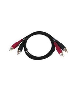 Eagle 3' FT Dual RCA Cable Stereo Audio Patch Cord Male Plugs Audio Video Signal with Dual Jack Plug Component Patch Cord, 4 Head Male Color Coded Connector