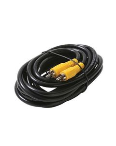 Steren ST 206-010 12' FT RG59 Coaxial Cable RCA Plug Male Connector Each End Composite Video Interconnect Cable Shielded RCA Male to RCA Male A/V Digital Signal Hook-Up Jumper with Yellow Plug Connectors