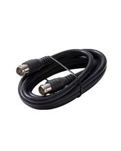 Steren 205-115BK 6' FT RG59 Coaxial Cable with Quick-Connect Molded F Connector Each End Black RG-59 Coaxial Jumper Cable TV Video Extension Audio Plug Hook Up