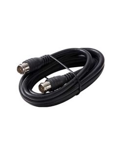 Steren 205-120BK 12' FT RG59 Coaxial Cable with Quick Disconnect F Connector Each End Black RG-59 Coaxial Jumper Cable TV Video Extension Audio Plug Hook Up