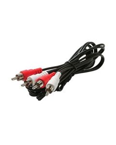 RCA 6' FT Dual Stereo Cable Audio Video Signal with Jack Type Plug Component Patch Cord, 4 Head Male Color Coded Connector, Part # 8106