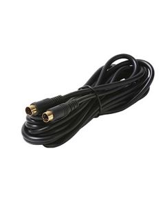 Eagle 100' FT S-Video Cable 4 Pin Mini Din Male Each End Gold Shielded Digital Video VHS Cable with Gold Plated Din Each Ends Shielded Digital Video Cable TV Connection Cord Premium Output Input Hook-Up Jacks