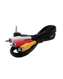 Eagle 3' FT 3.5mm Male 3 RCA Male Cable Camcorder Video Audio RYW Cord Cable Shielded Triple RCA Male Cable to 3.5 mm Male Plug Connector A/V Cable Camcorder Hook-Up Extension