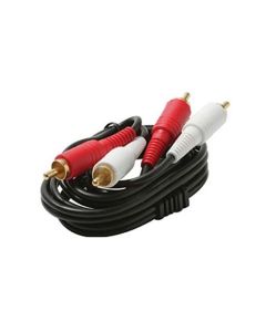 Eagle 6' FT Dual RCA Cable Stereo 2 Male Stereo Plugs Gold Patch Premium Grade Audio Stereo Red White 2-RCA Male x 2-RCA Male Audio Jumper Cable