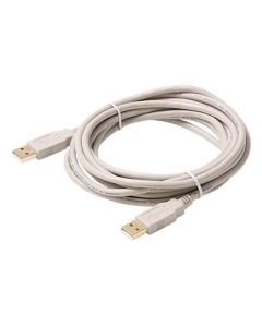 Steren 506-365 15' FT A-A USB 2.0 Cable USB A to A Male to Male Backwards Compatible with USB 1.1, Flexible PVC Jacket with 24K Gold Contacts, UL Listed, Part # 506365