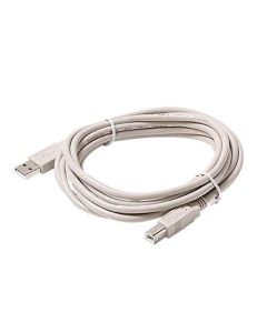 Steren 506-403 3' FT USB Type A 1.1 to B Male 2.0 Ivory Cable USB Male to Male Backwards Compatible with USB 1.1, Flexible PVC Jacket with 24K Gold Contacts, UL Listed, Part # 506403