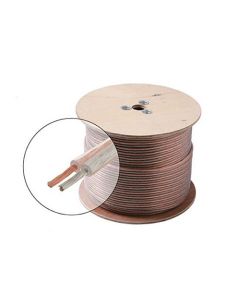 Eagle 50' FT 14 AWG GA Speaker Cable Wire 2 Conductor Copper Polarized Bulk High Performance Sound Quality Oxygen Free Audio Speaker Cable Stranded Flexible