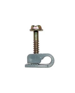 Eagle Flex Grip Clip Single Gray Wire Cable Clip Fastener Coaxial Mounting Screw UV Inhibitor RG6 RG59 1/2" Screw-In