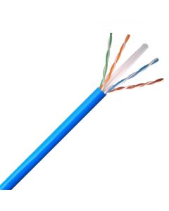 Eagle 100 FT CAT6 Ethernet Cable Network FastCat UTP CMR 100' FT Blue 550 MHz Full 23 AWG Solid Copper Riser Certified 4 Twisted Pair UL Listed PVC Jacket Category 6