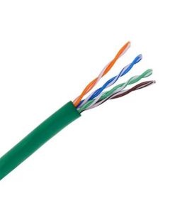 Vericom 1000 FT CAT5E Cable Green Solid Copper 350 MHz Box UTP CMR Riser Rated High Speed Ethernet Computer Data Transfer Phone / Telephone Network Line