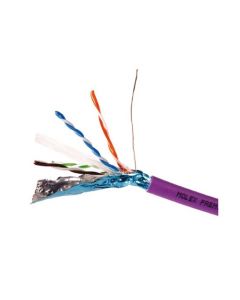 Eagle 1000' FT CAT6 Cable FTP Solid Copper Foil Shielding Purple 23 AWG