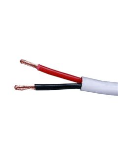 EAGLE 12 AWG Speaker Cable 2 Conductor in Wall White Stranded Copper Wire PVC Outer Jacket Oxygen Free 100 FT, Part# CAW110