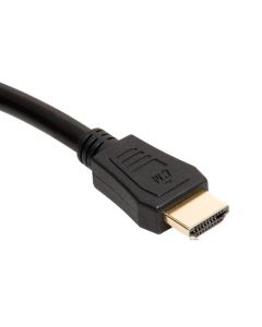 Channel Master 3733 12 FT HDMI Cable 1.3 Approved 1080p Video Resolution Male to Male 28 AWG High Definition Multi-Media Interface Interconnect with Gold Connectors, Part # AHDMI12BK