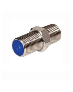 Steren 200-057-10 1 GHz F Coupler Connector F to F Female Jack Nickle Plate Coaxial F-81 Splice Connector Barrel 10 Pack Adapter Barrel Jointer Coupling Audio Video Coaxial Cable Plug Extension