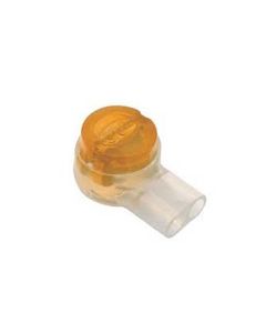 Steren 300-071-25 UY Connector Yellow Gel-Filled 2 Wire Butt IDC Splice Telephone Insulated Displacement Contact 3M Type 22 - 26 AWG 25 Pack Modular Telephone Wire Conductor Data Signal Cable Squeeze Crimp Connectors, Part # 300071-25