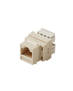 Steren 310-110IV-10 CAT5E Keystone Jack Insert Ivory RJ45 8P8C Modular Coupler 10 Pack Cat 5 Connector Network Cat-5e RJ-45 QuickPort 8 Wire Twisted Pair Snap-In Insert Computer Data Telecom, Part # 310110IV-10