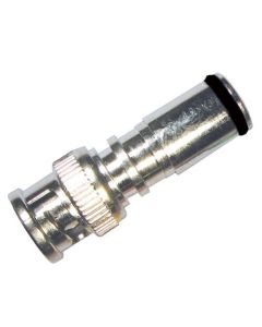 Forza 42278 BNC Compression Connector RG6 Quad Coaxial Nickel Plate Permaseal, BLACK BAND