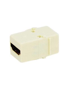 Eagle HDMI Keystone Female Coupler Jack Adapter Ivory Adapter  Gold Plate Pro Grade Jack Module HDMI to HDMI Through Adapter Snap-In Plug QuickPort HD Plug Wall Plate Jack Adapter
