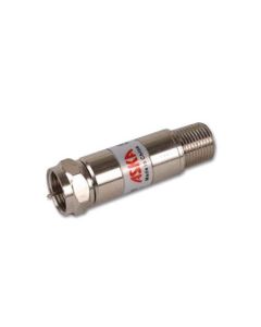 ASKA SAT-10 10 dB Power Passing Attenuator 2 Signal Nickel Plated 1 Pack Coaxial Coupler Audio Video Adapter