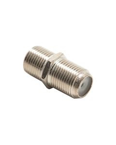 Steren 200-050-25 F-81 Dual Female Splice Barrel Connector 25 Pack Adapter RG6 RG59 Coaxial Cable 5-900 MHz Female to Female Jointer Coupling Audio Video 75 Ohm Splice Plug Extension, Part # 200050-25
