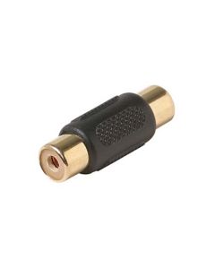 Steren 251-116-10 RCA Coupler Gold Plated Female to Female Composite Video Combines Two RCA Cables Adapter Jack Double In-Line Splice 10 Pack Signal Cable Joint Extender, Part # 251116-10