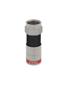 Perfect Vision PV59-PV RG59 F Compression Connector PermaSeal 360 Ridgeloc Red Precision Machined Any Tool Design Lock-In RG-59 PermaSeal Plugs, Part # PV59-PV